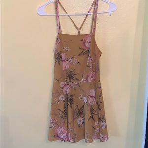 yellow floral romper